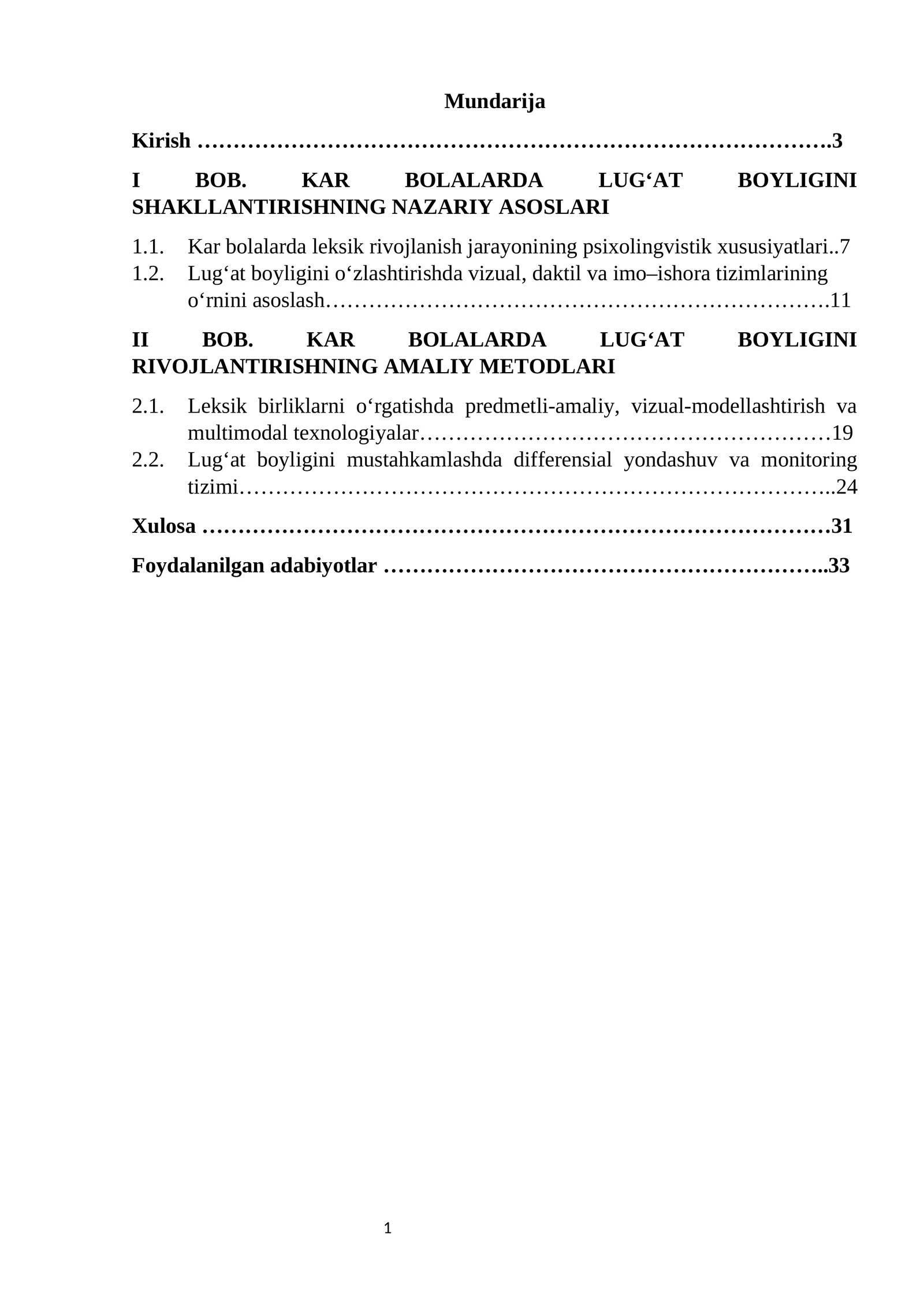 Kar bolalarda lug‘at boyligini rivojlantirishning amaliy metodlari