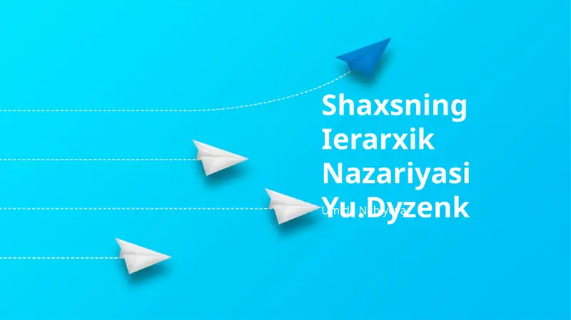 Maslouning ehtiyojlar ierarxiyasi