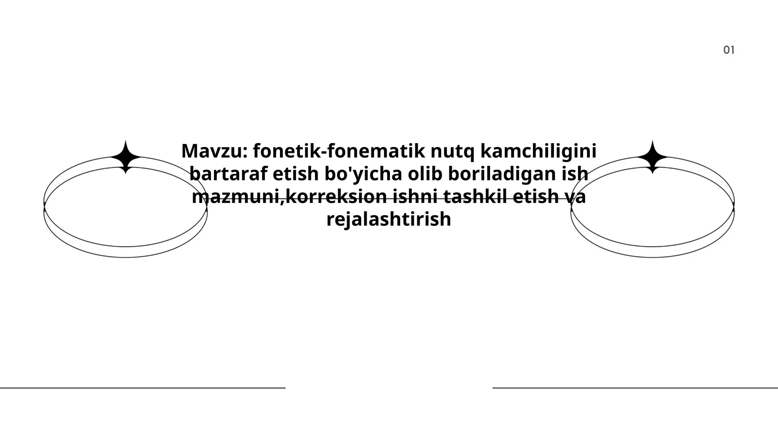 fonetik-fonematik nutq kamchiligini bartaraf etish