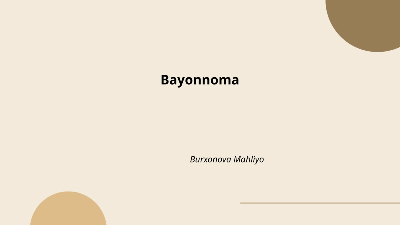 Bayonnoma