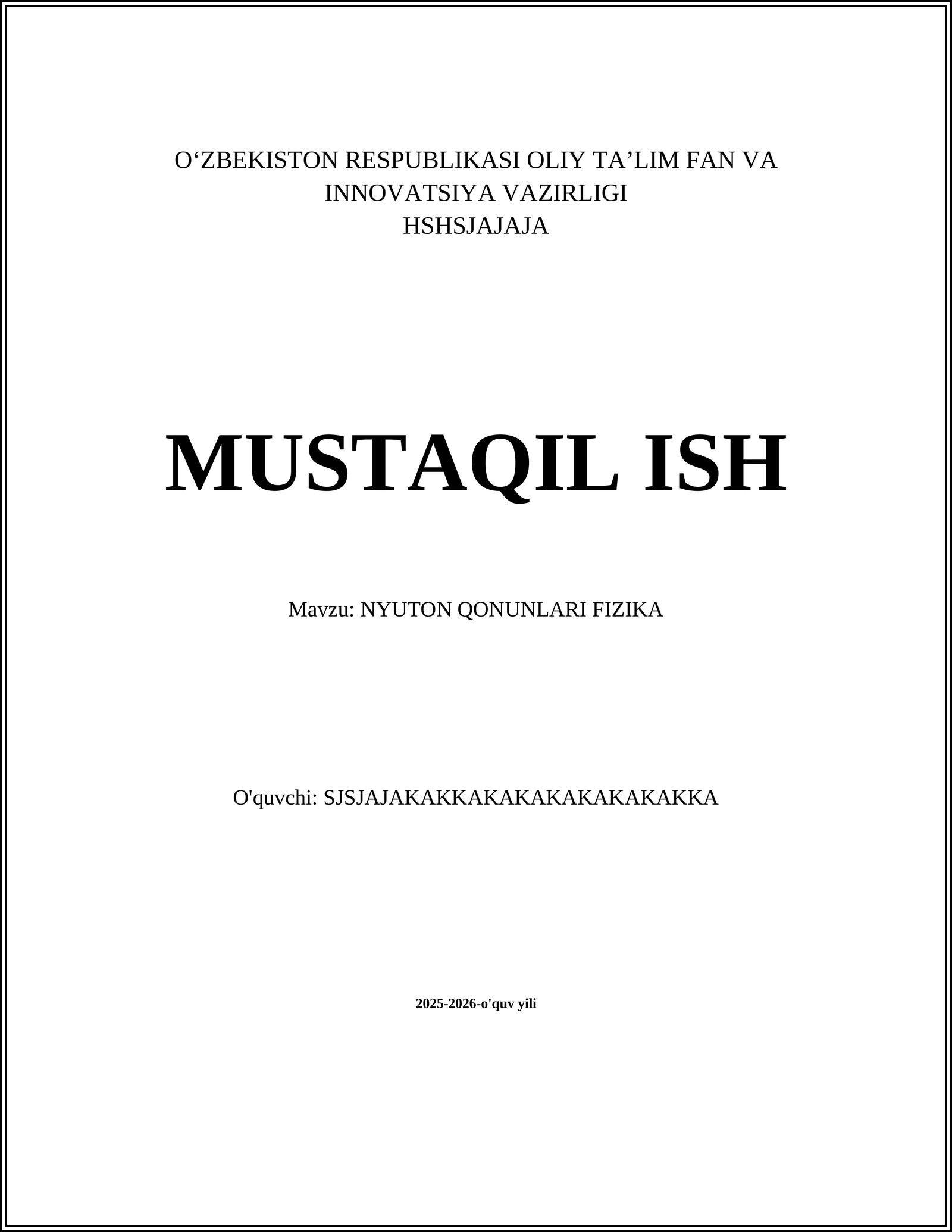 NYUTON QONUNLARI FIZIKA