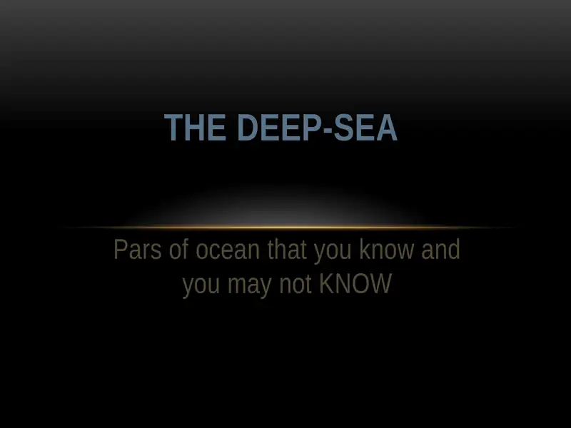 Zones of ocean
