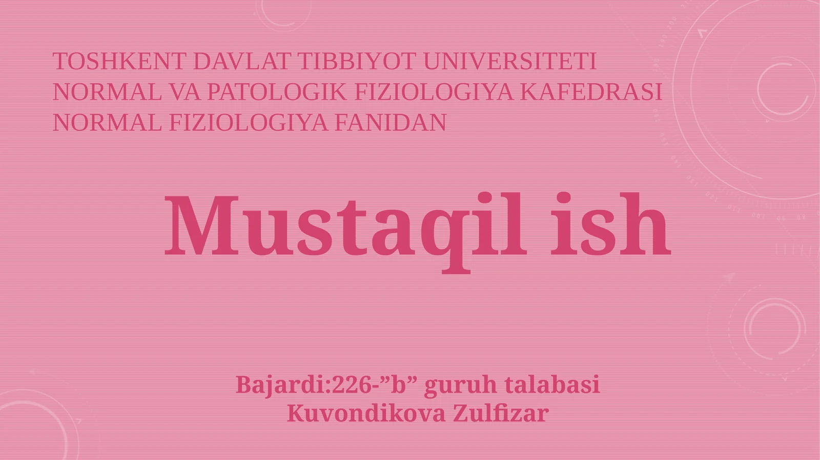 Leykositlar Fiziologiyasi