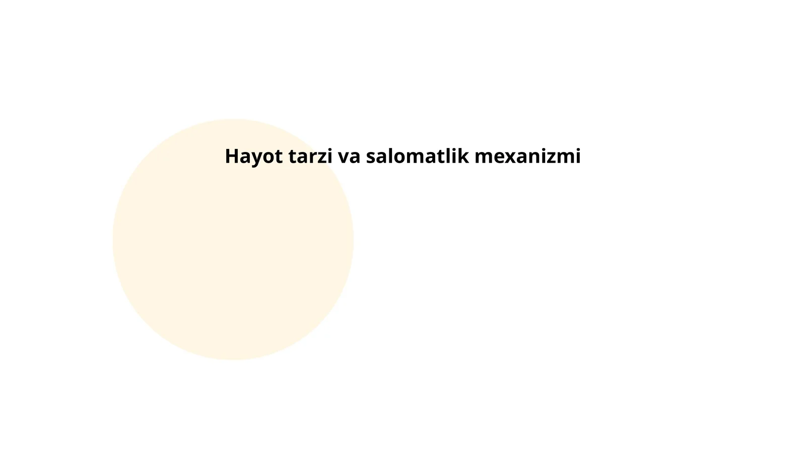 Toshkent tibbiyot akademiyasi termiz filali pediatriya fakulteti pediatriya yoʻnalishi Himmatova Chinoraning valeologiya fanidan tayyorlagan mustaqil ishi