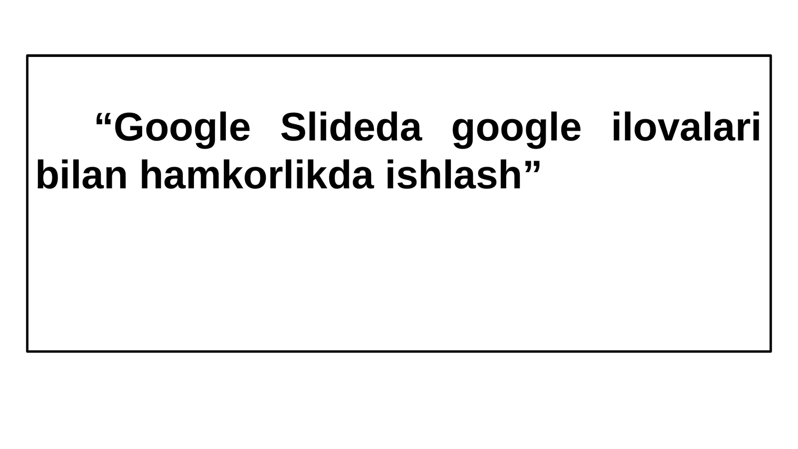 Google ilovalari