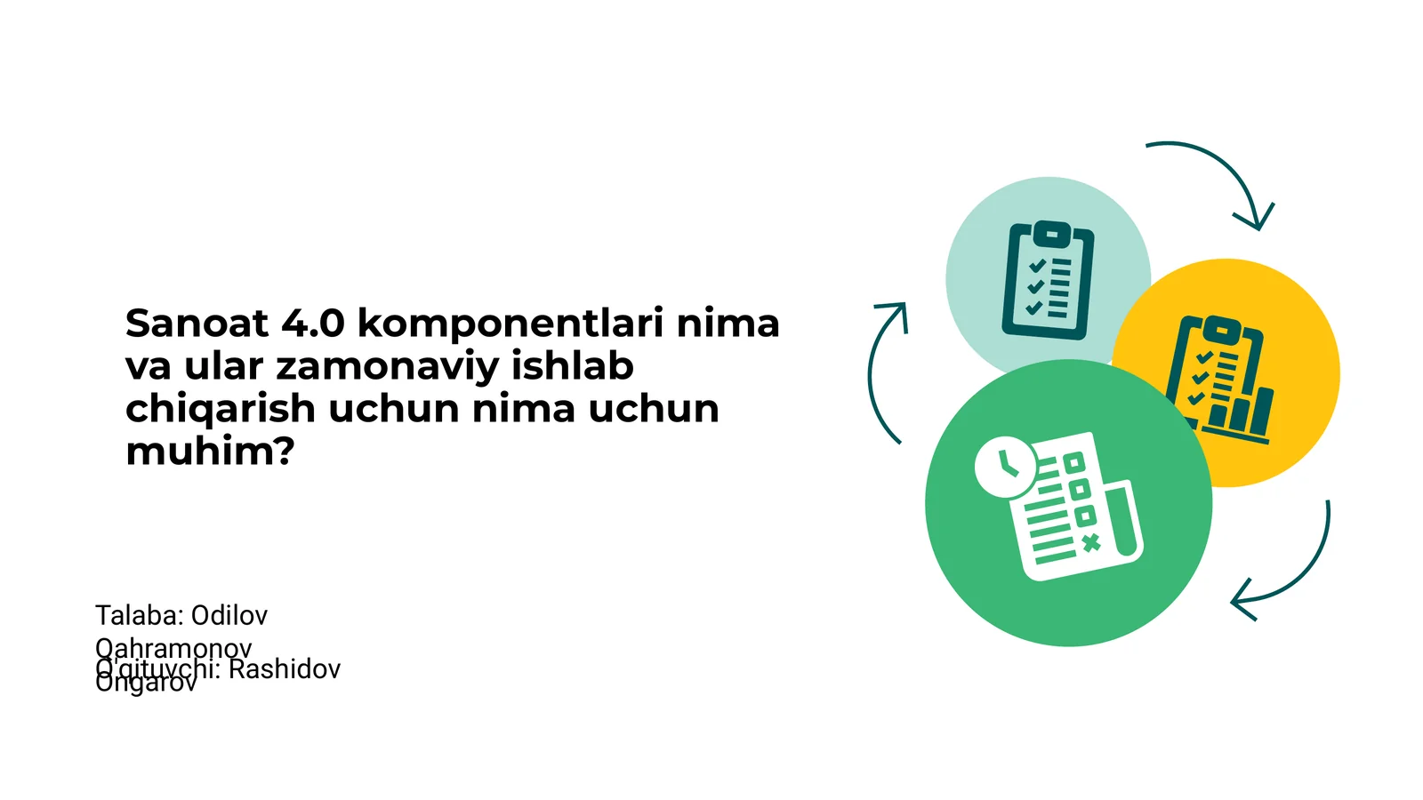 Sanoat 4.0 komponentlari