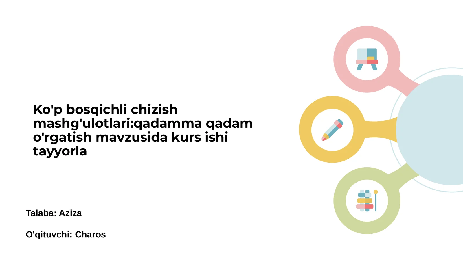 Ko'p bosqichli chizish mashg'ulotlari