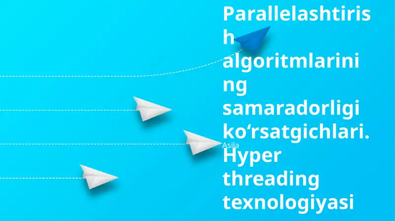 Parallel Algoritmlar Samaradorlik Metrikasi
