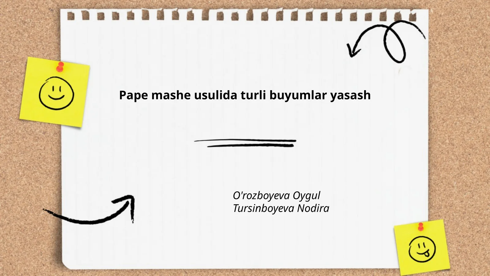 Pape mashe usulida turli buyumlar yasash