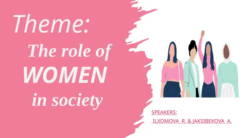 The role of WOMEN in society