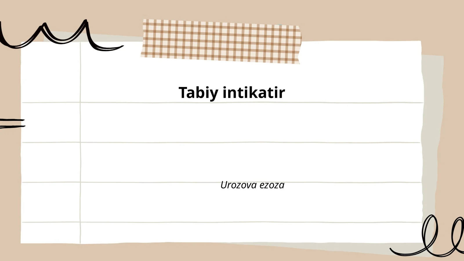 Tabiiy indikatorlar