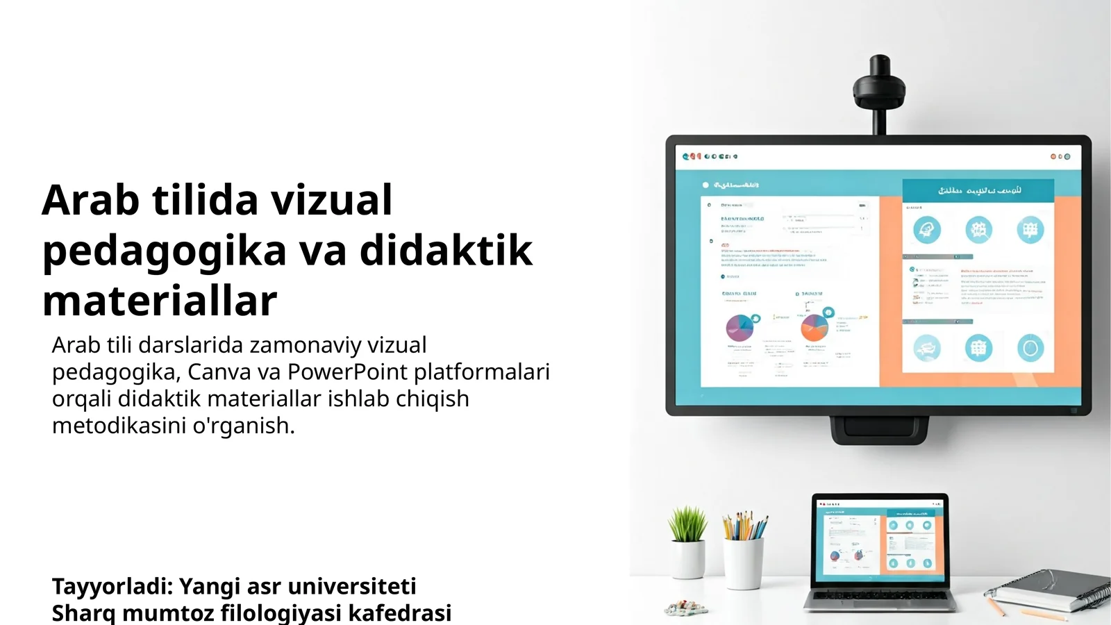 Arab tilida vizual pedagogika va didaktik materiallar