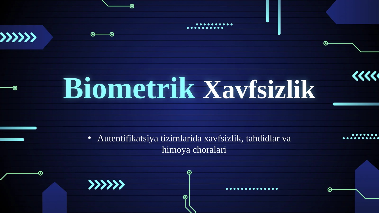 Biometrik Xavfsizlik