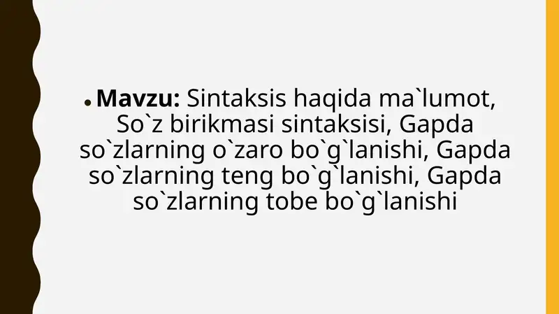 Sentaksis Rasm Uzb Sintaksis haqida ma`lumot