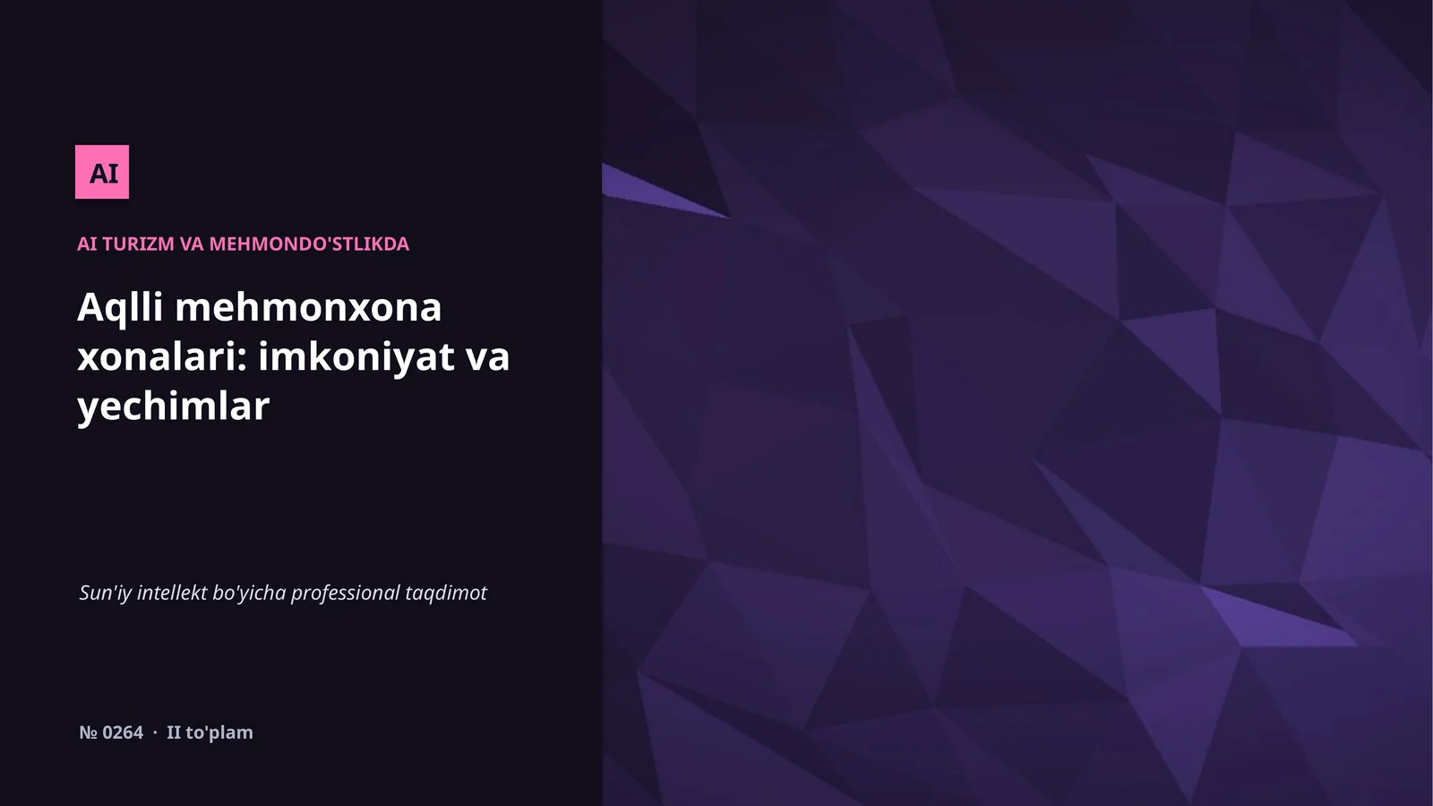 Aqlli Mehmonxona Xonalari: Imkoniyat va Yechimlar
