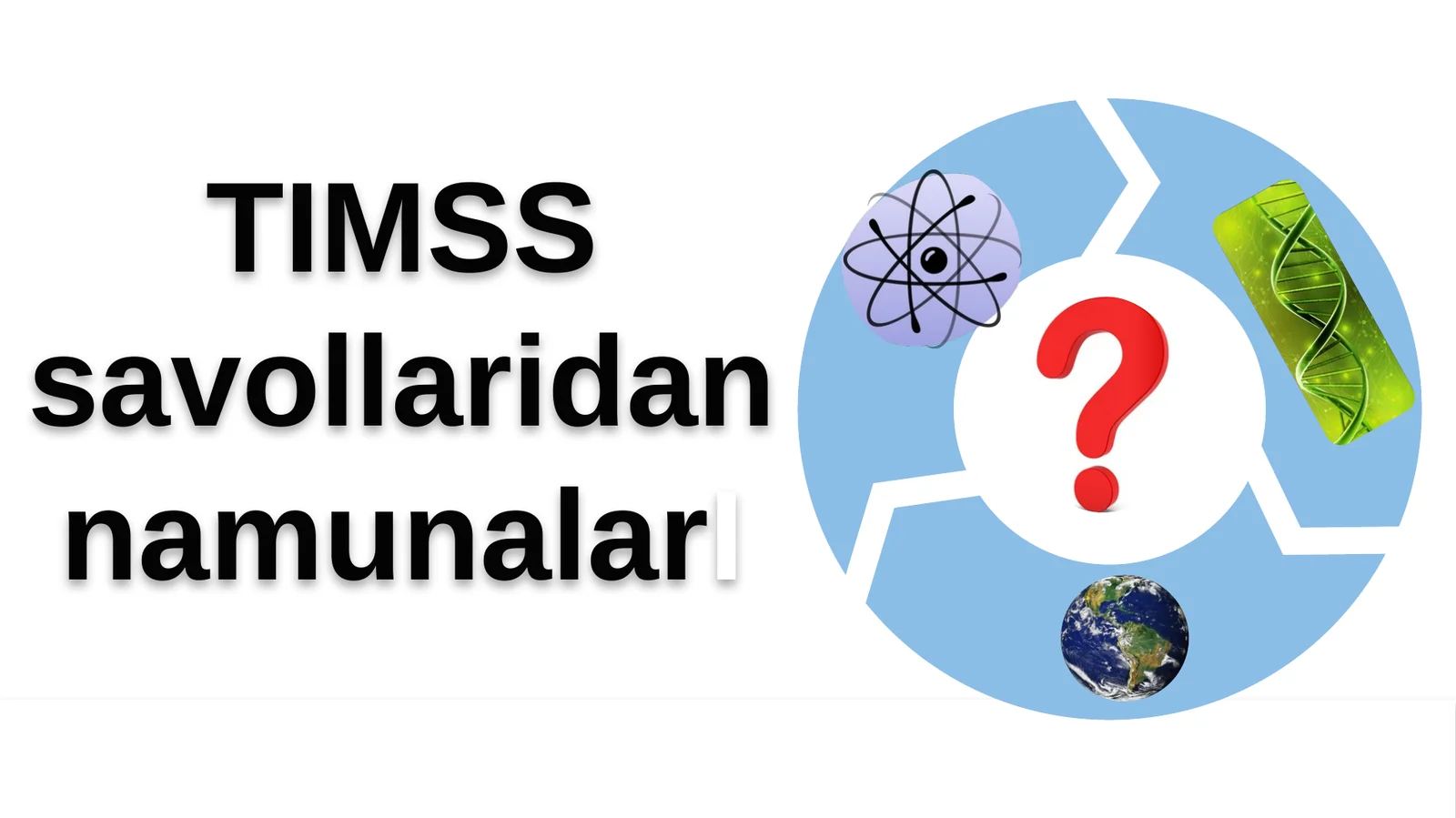 TIMSS savollari dan namunalar I