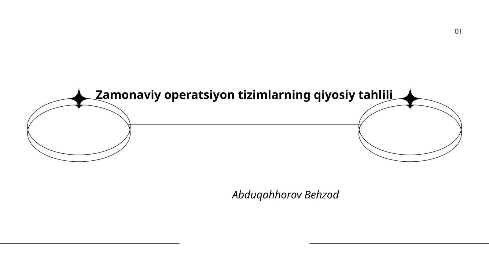 Zamonaviy operatsiyon tizimlarning qiyosiy tahlili