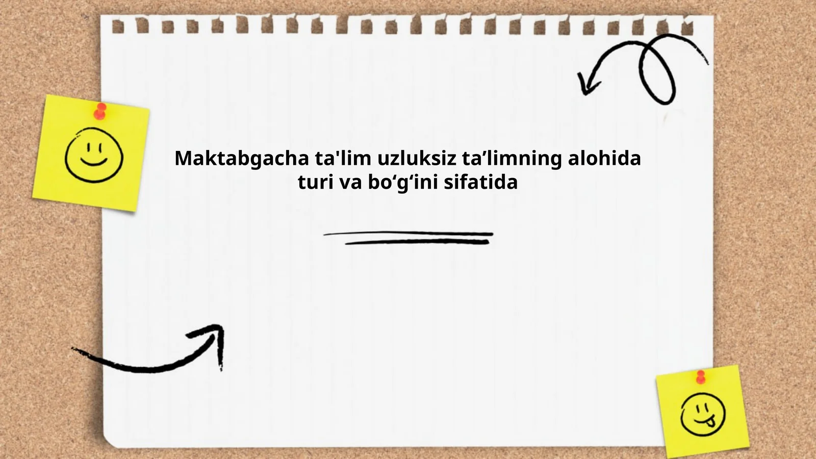 Maktabgacha ta'lim uzluksiz taʼlimning alohida turi va boʻgʻini sifatida