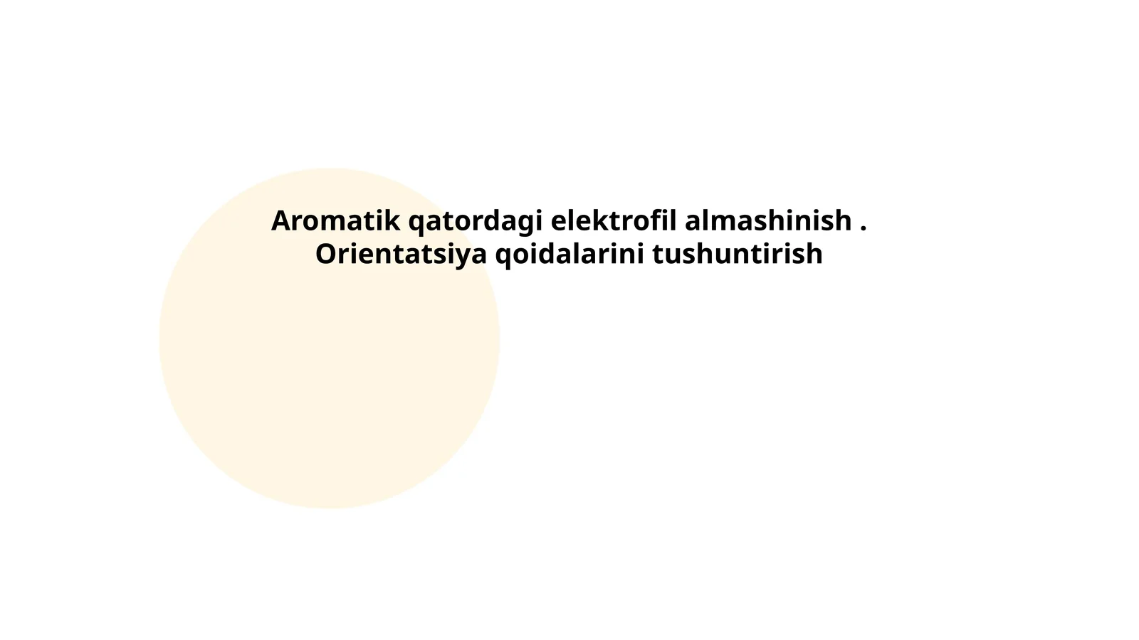 Aromatik elektrofil almashinish
