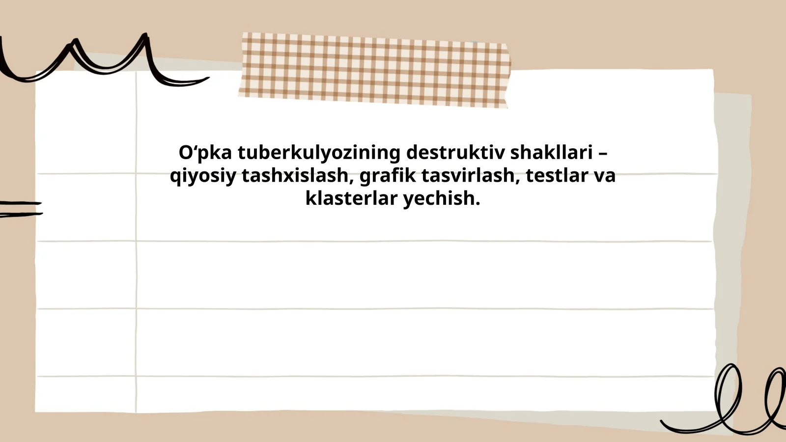 O‘pka tuberkulyozining destruktiv shakllari