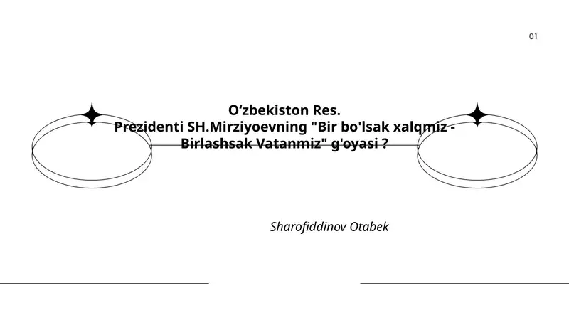 "Bir bo'lsak xalqmiz - Birlashsak Vatanmiz" g'oyasi