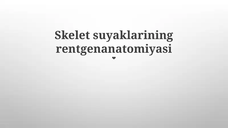 Elka radioanatomiyasi