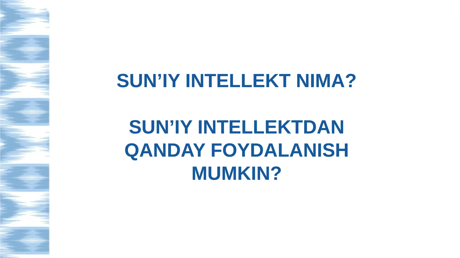Sun’iy intellekt