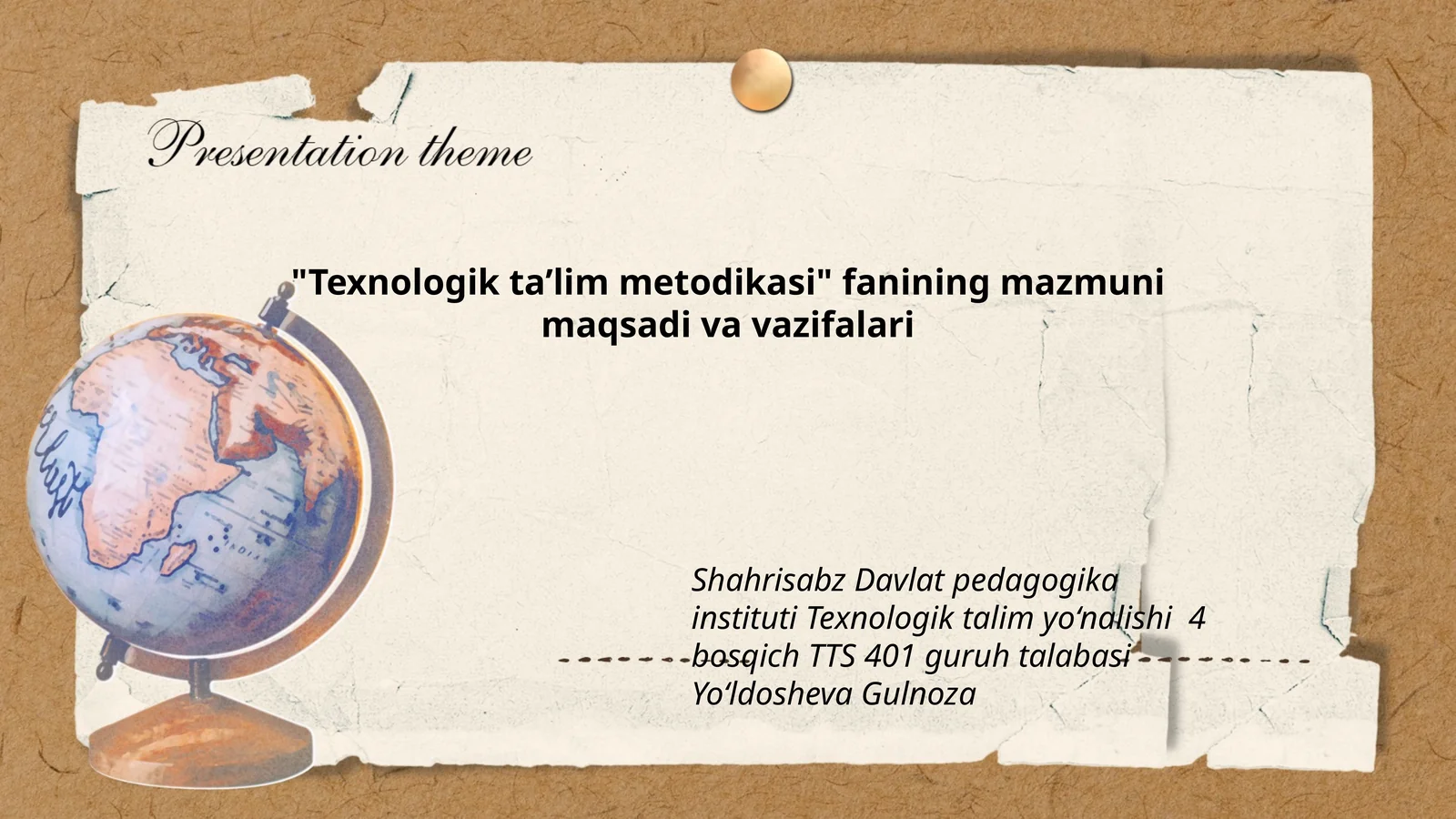 Texnologik ta’lim metodikasi