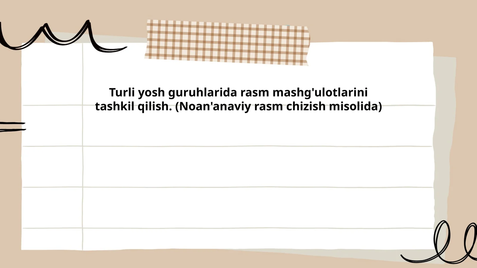 Cheteldagi Rasm Rasm Mashg'ulotlari Uchun Uslublar