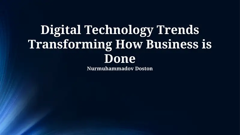 Key Digital Disruptors Reshaping Business