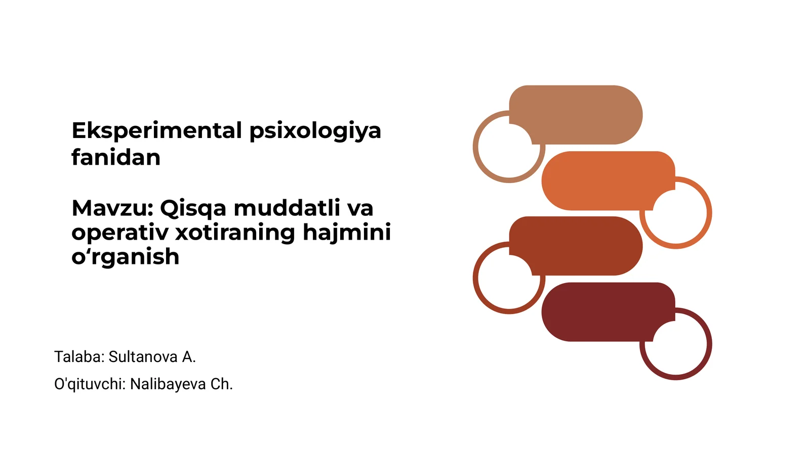 Eksperimental psixologiya fanidan