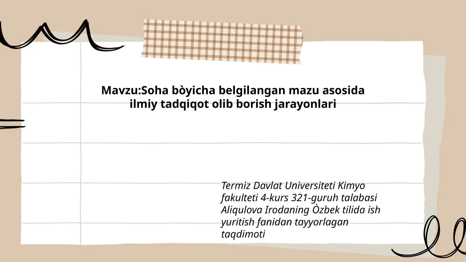 Òzbek tilida ish yuritish