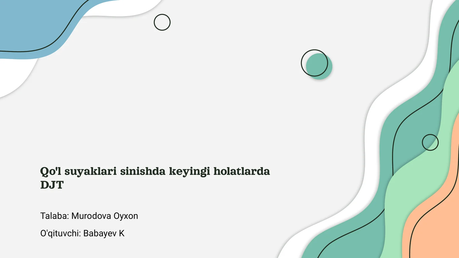 Qo'l suyaklari sinishi