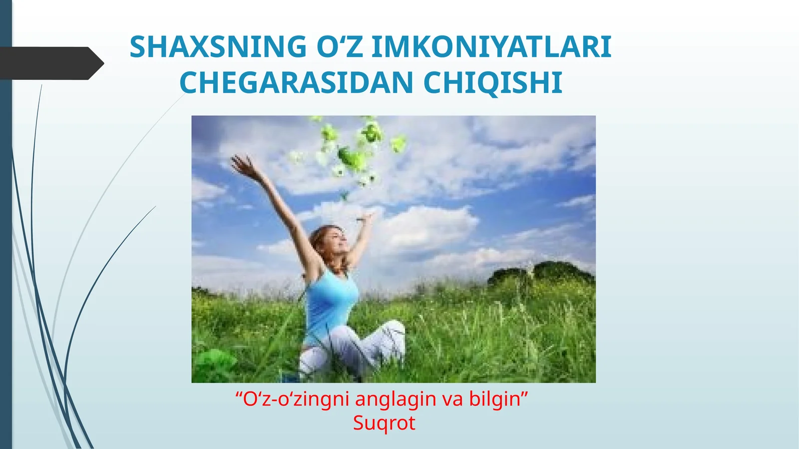 Merriyam-Vebster'ning “O‘z-o‘zingni anglagin va bilgin”Suqrot