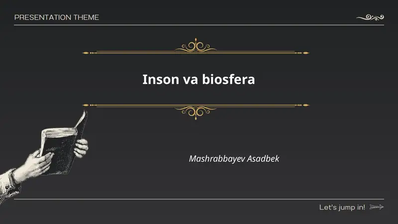 Inson va biosfera