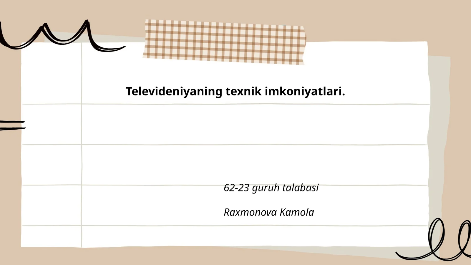 Televideniyaning texnik imkoniyatlari