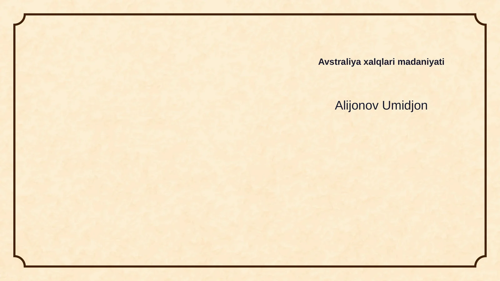 Avstraliya xalqlari madaniyati