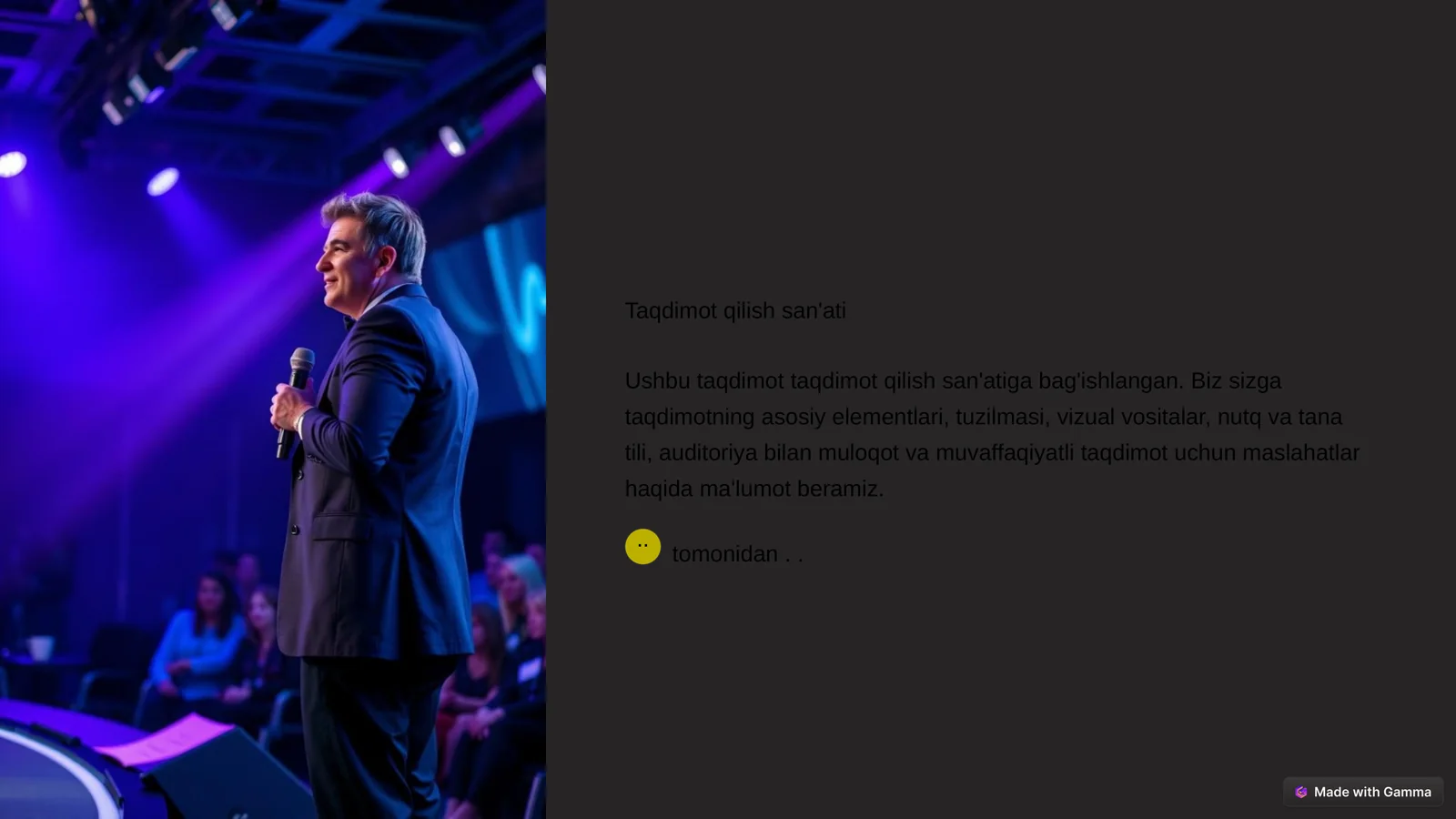 Taqdimot qilish san'ati