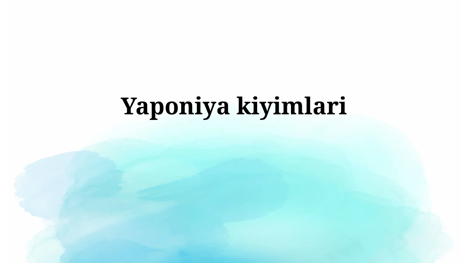 Yaponiyakiyimlari
