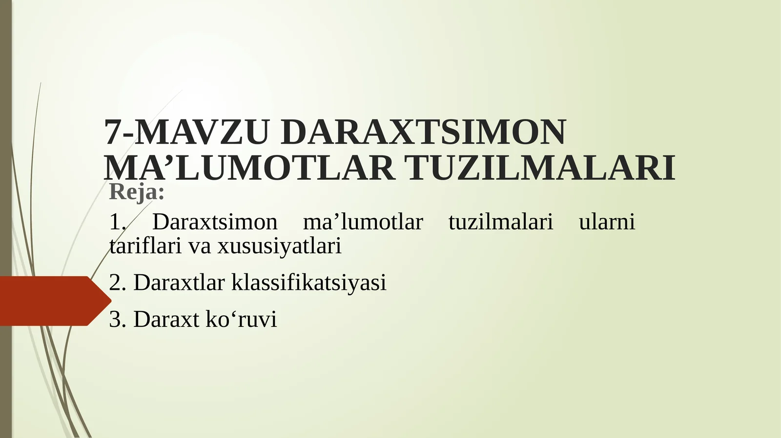 Daraxtsimon ma’lumotlar tuzilmalari