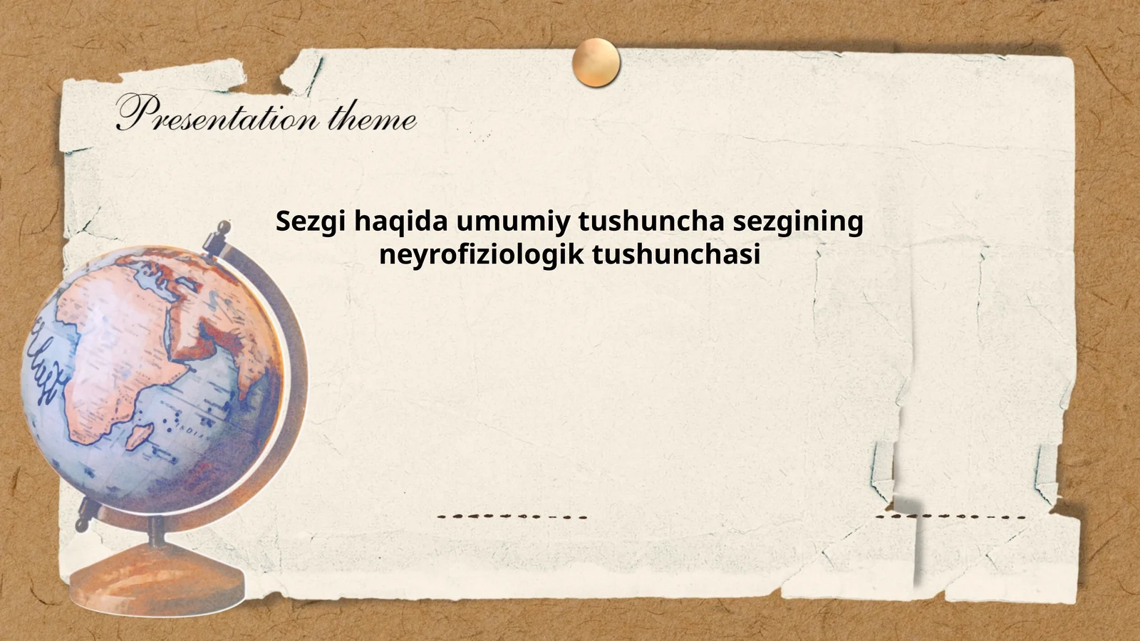 Sezgining anatomik asoslari