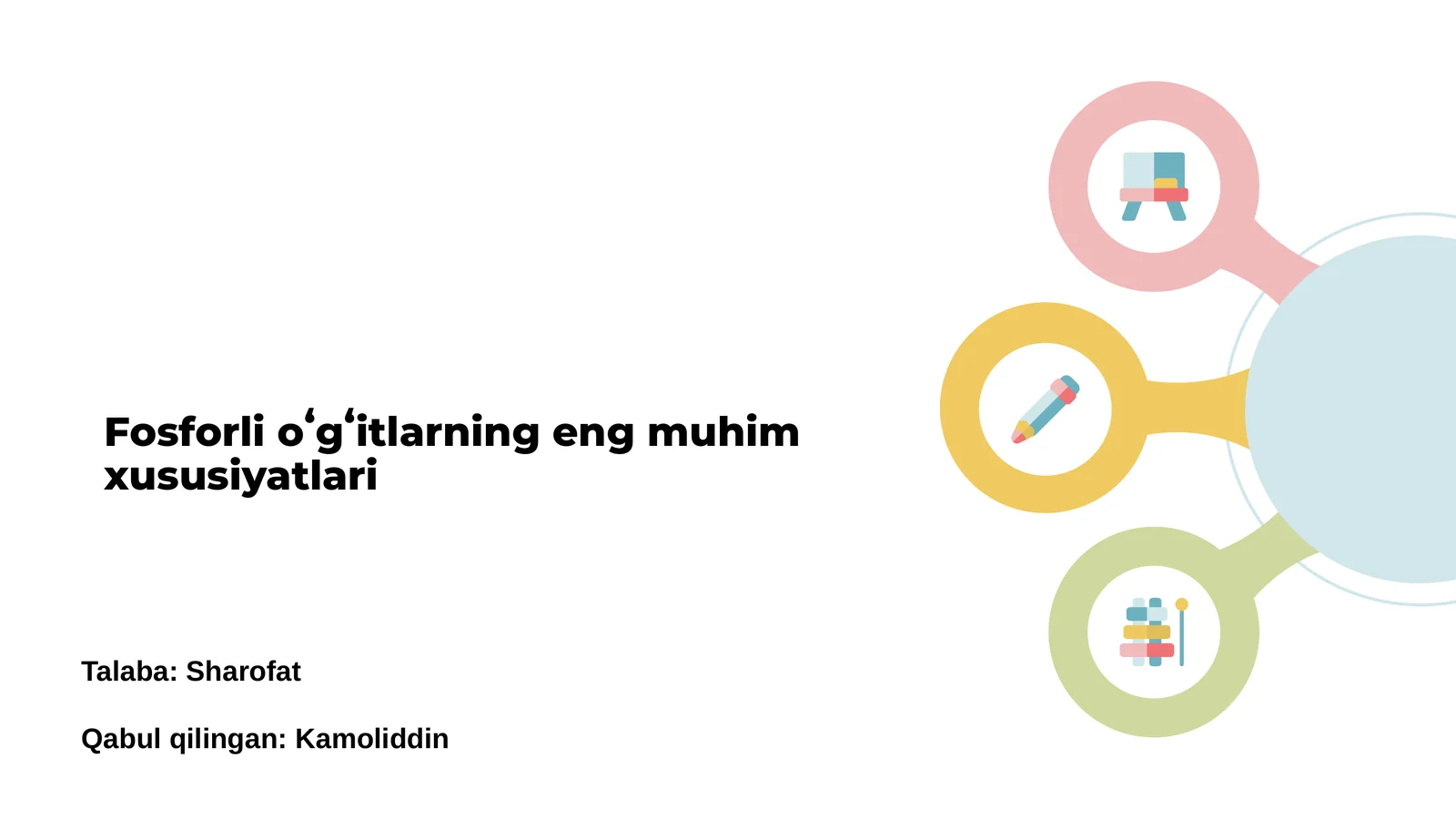 Fosforli o'g'itlarning eng muhim xususiyatlari
