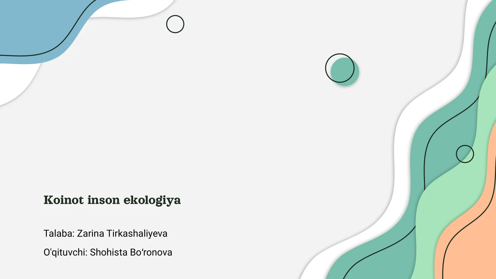 Koinot inson ekologiya