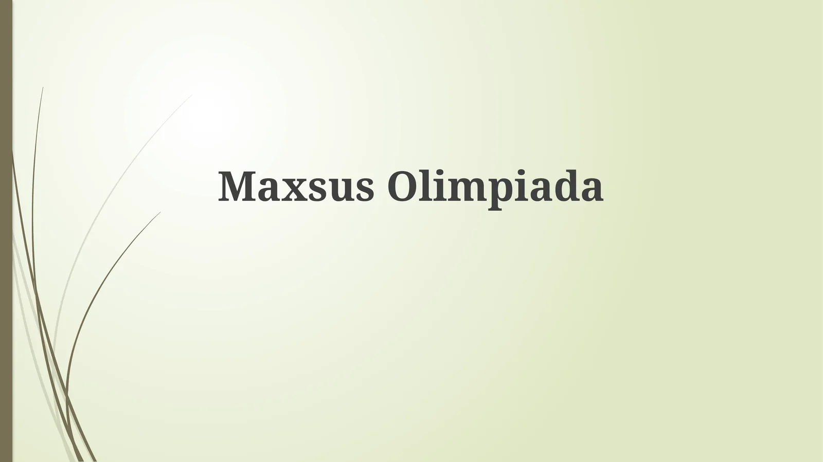 Maxsus Olimpiada