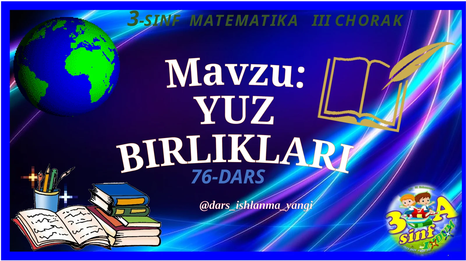 3-SINF MATEMATIKA III CHORAK