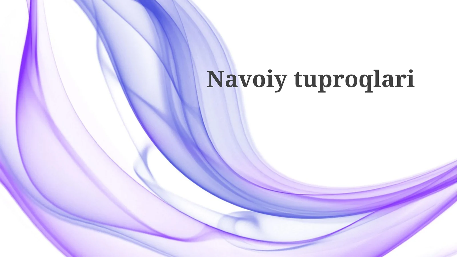 Navoi Tuproqlari: Umumiy Xususiyatlari