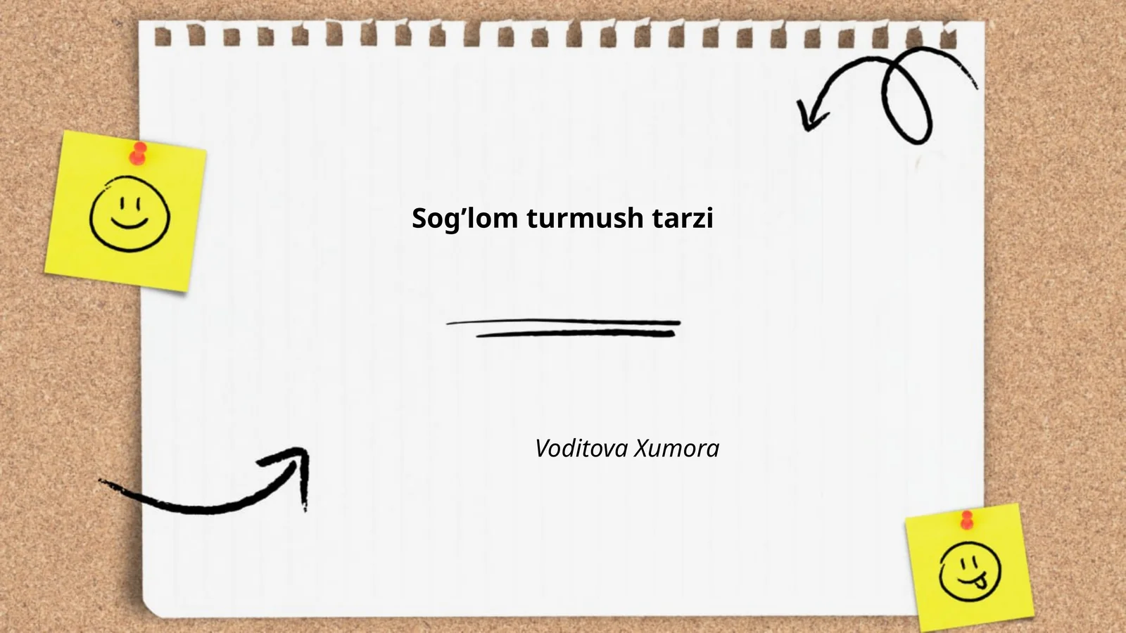 Sog’lom turmush tarzi