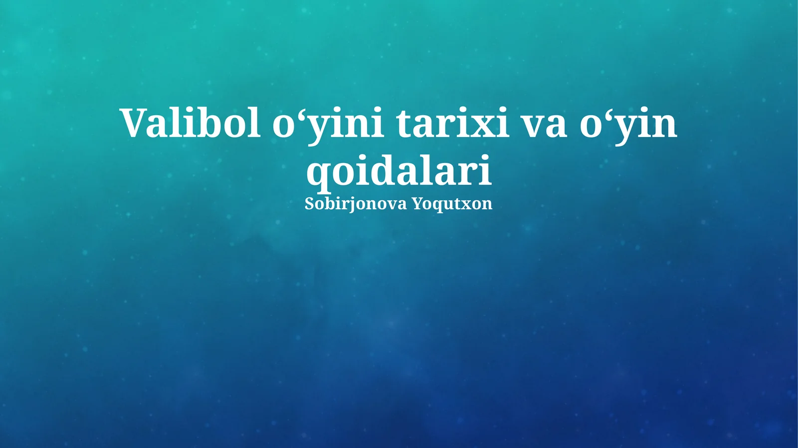 Vo'leyballning Olimpiada o'yinlariga qo'shilishi
