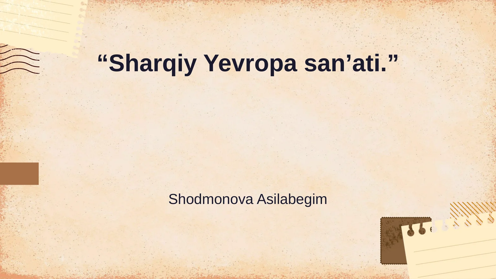 Sharqiy Yevropa san’ati