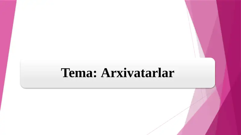 Arxivatorlar